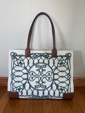 Tory Burch Ivory Ella Tote